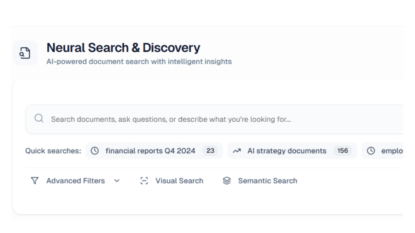 Advanced Search & Discovery Interface